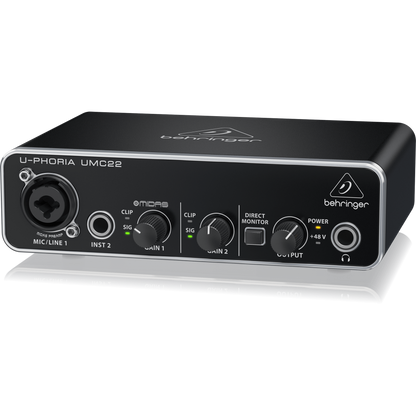 Behringer U-PHORIA UMC22 2x2 USB 2 Audio/Midi Interface
