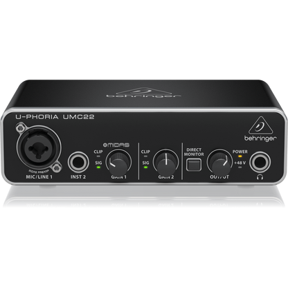 Behringer U-PHORIA UMC22 2x2 USB 2 Audio/Midi Interface