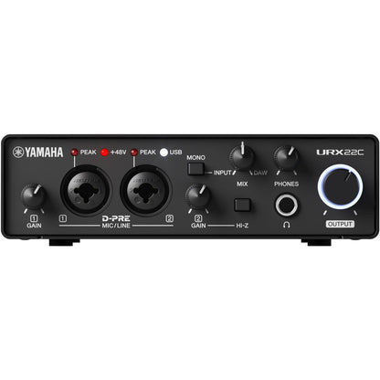 Yamaha URX22C 2-in/2-out USB-C Audio/MIDI Interface