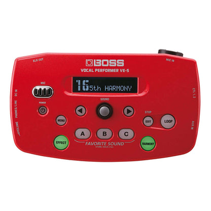 Boss VE-5 Red Vocal Performer Effects Processor