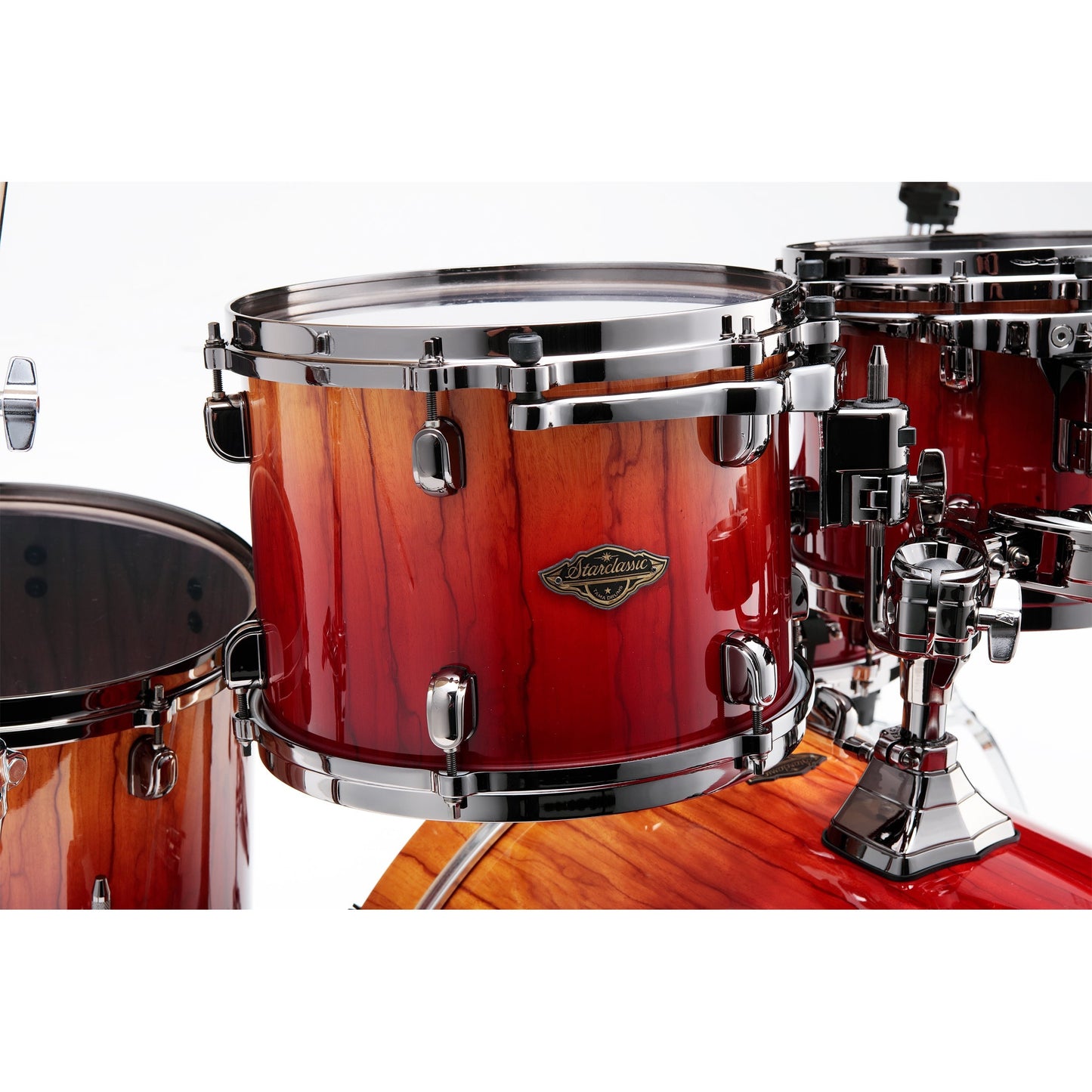 Tama Starclassic Walnut/Birch 5-Piece Shell Pack - Vermillion Bosse Fonce Fade