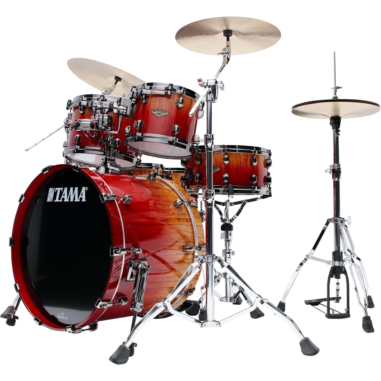 Tama Starclassic Walnut/Birch 5-Piece Shell Pack - Vermillion Bosse Fonce Fade