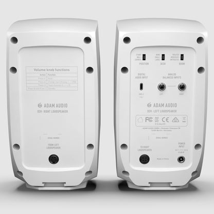 ADAM Audio D3V Desktop Monitors - White Pair