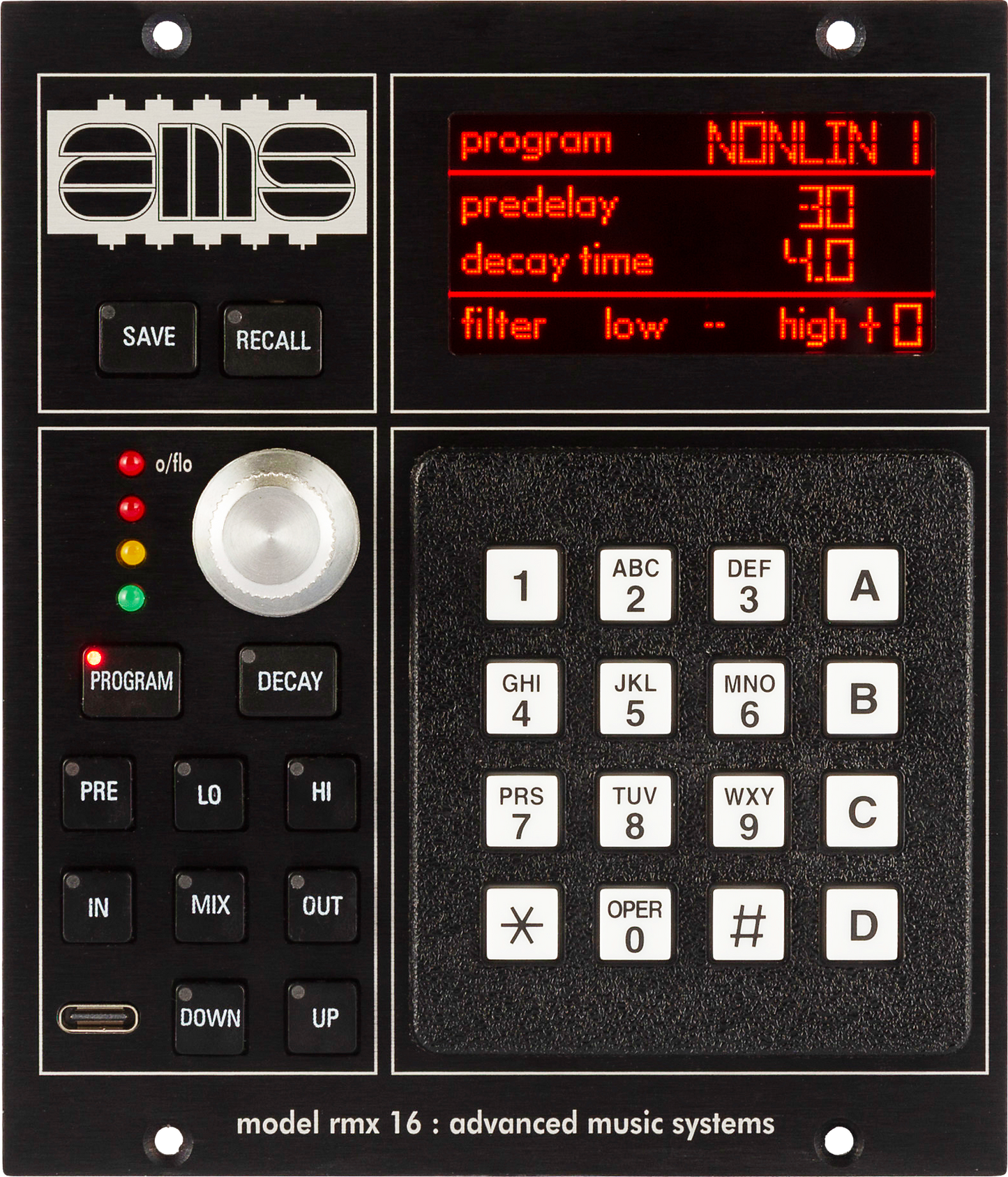 AMS Neve RMX16 500 Series Digital Reverberation Module