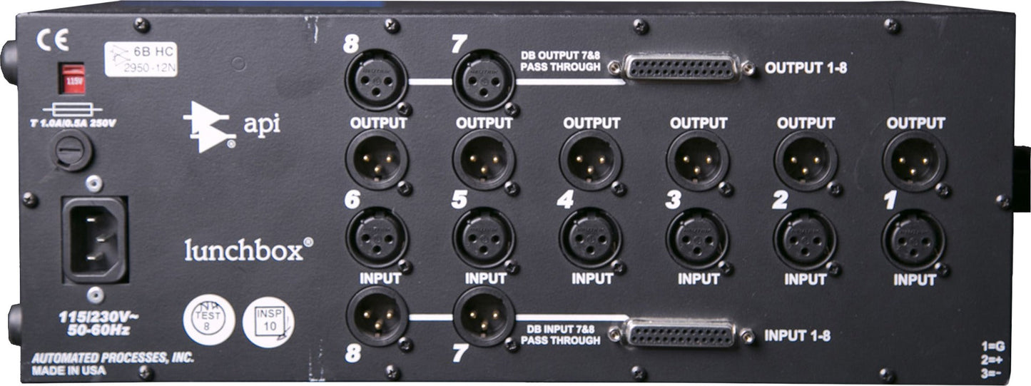 API 500-6B 6 Slot High Current Lunchbox