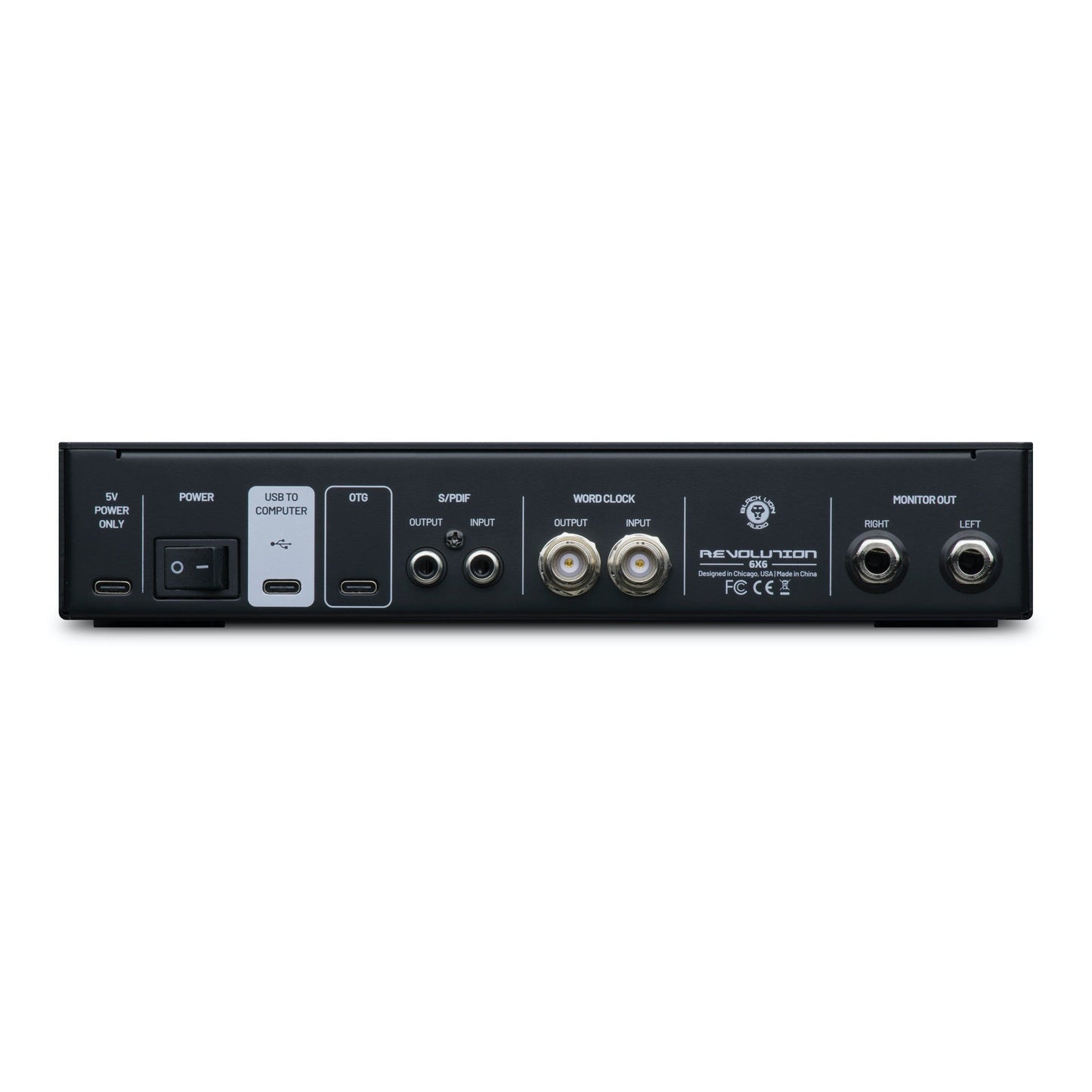 Black Lion Audio Revolution 6x6 Word Clock, DAC, ADC, OTG - 6-in / 6-out USB Audio Interface