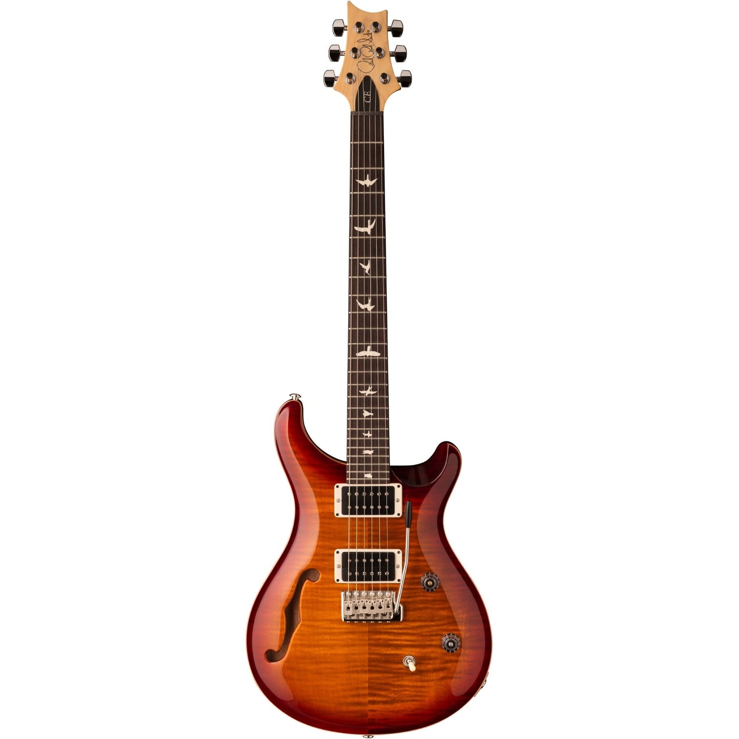 PRS CE 24 Semi-Hollow Electric Guitar - Dark Cherry Sunburst