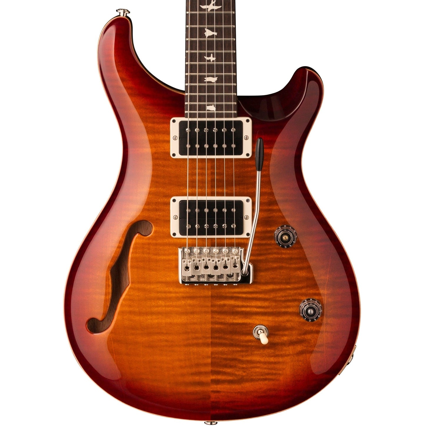 PRS CE 24 Semi-Hollow Electric Guitar - Dark Cherry Sunburst