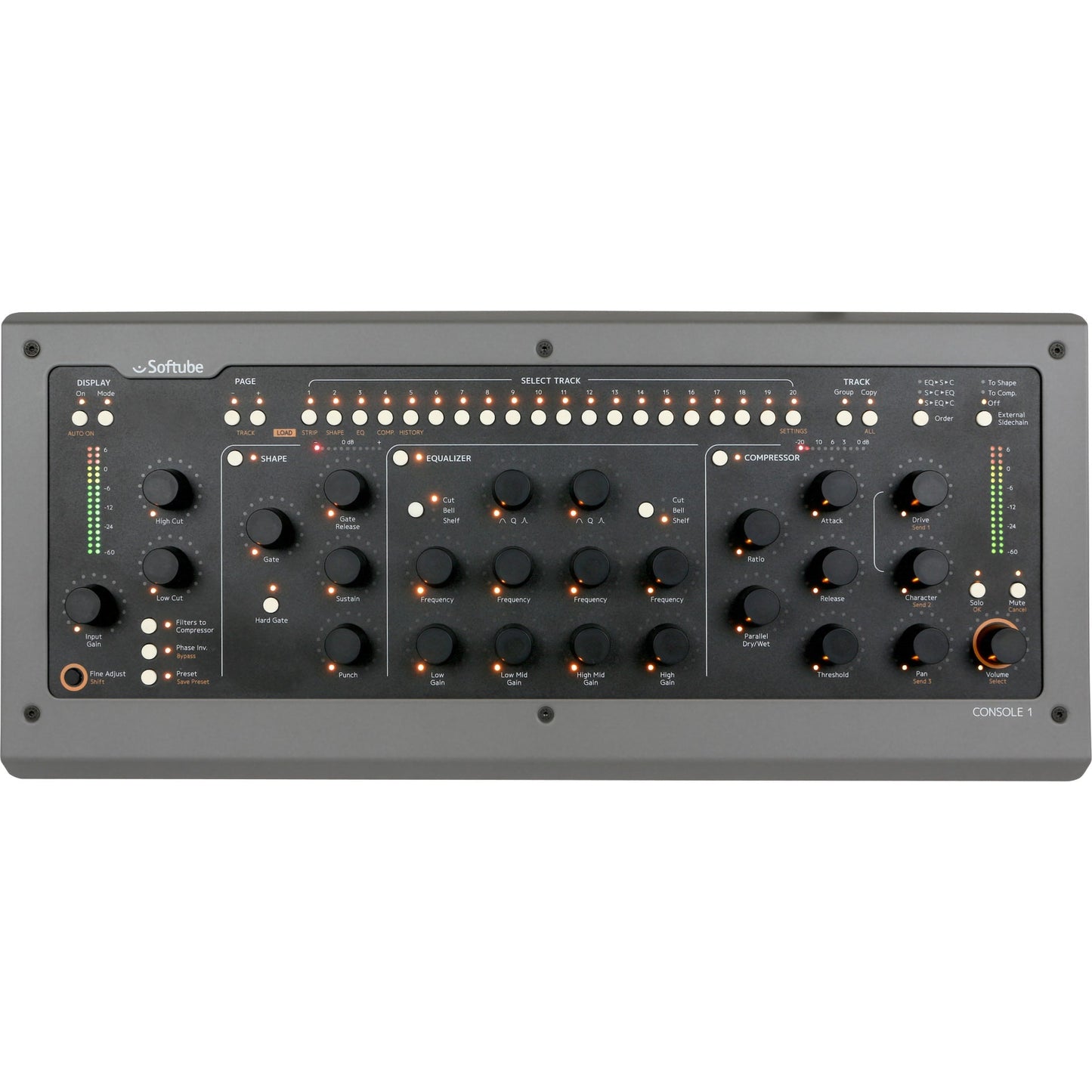 Softube Console 1 MKII Hardware and Software Mixer with Integrated UAD Control