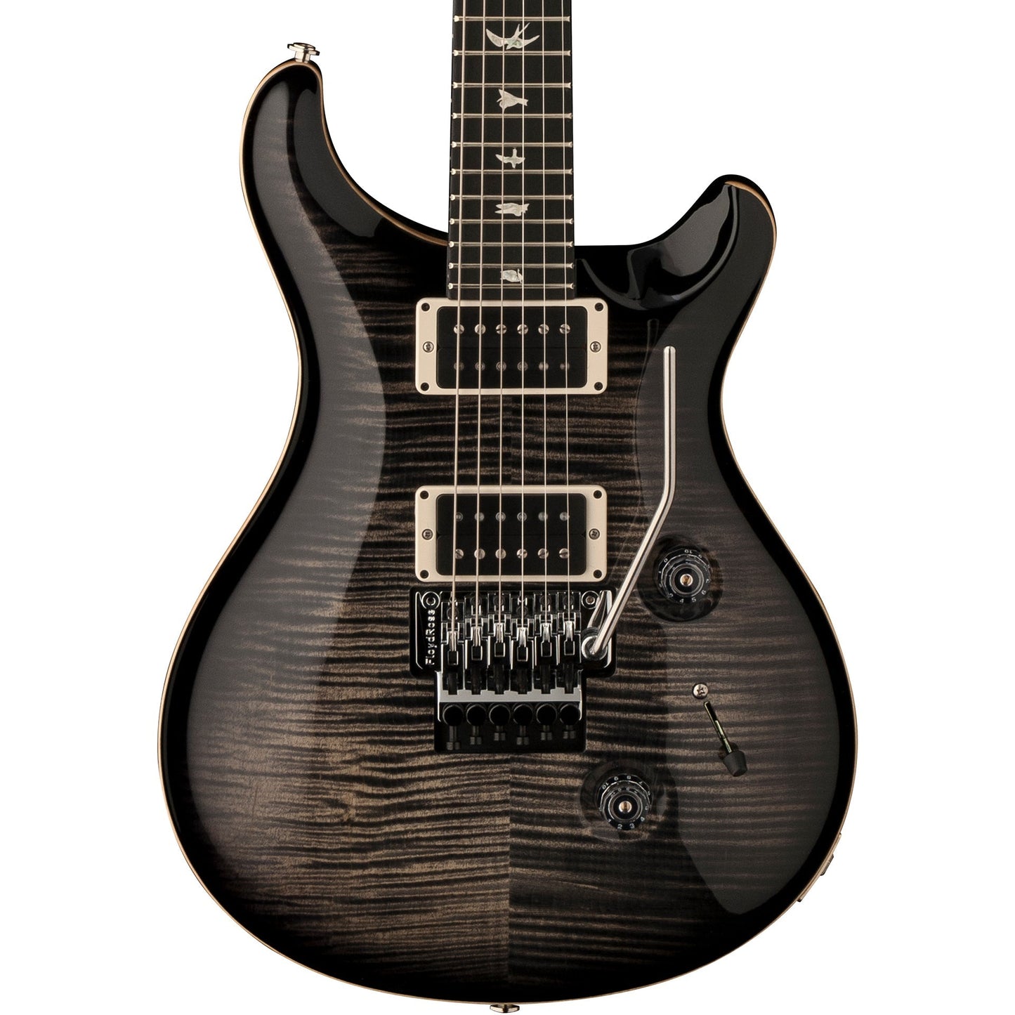 PRS 2023 Custom 24 Floyd Rose 10 Top Electric Guitar, Charcoal Burst
