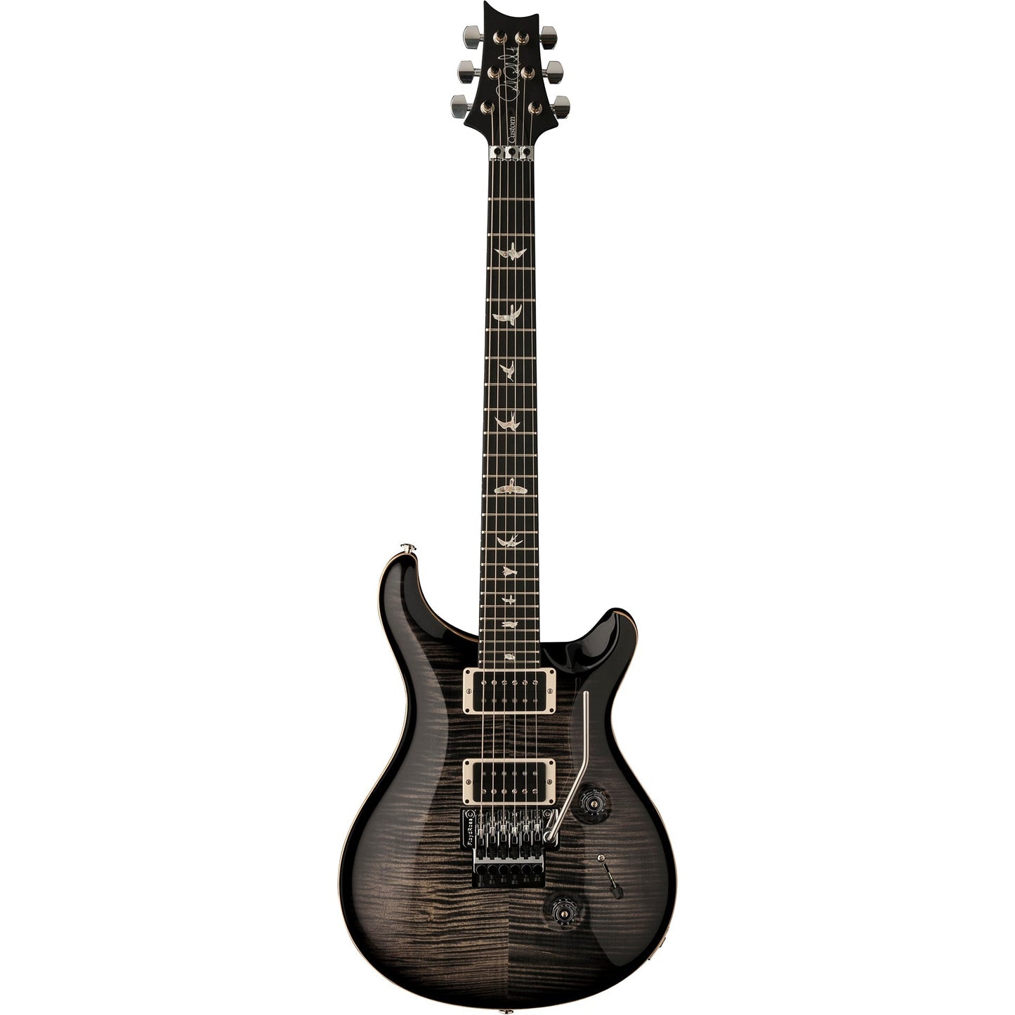 PRS 2023 Custom 24 Floyd Rose 10 Top Electric Guitar, Charcoal Burst