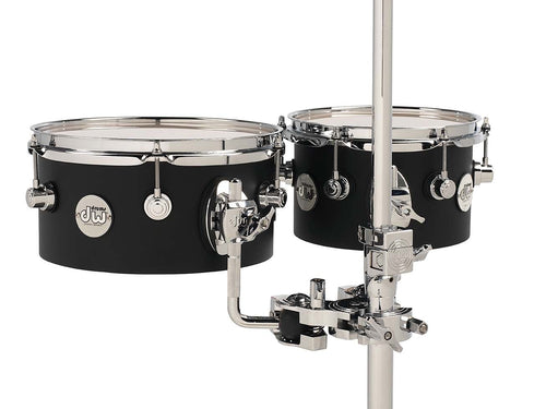 Drum Workshop Design Series Concert Tom 2-pack with mount - Black Satin