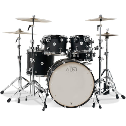 Drum Workshop Design Series 4-Piece Drum Kit - Black Satin