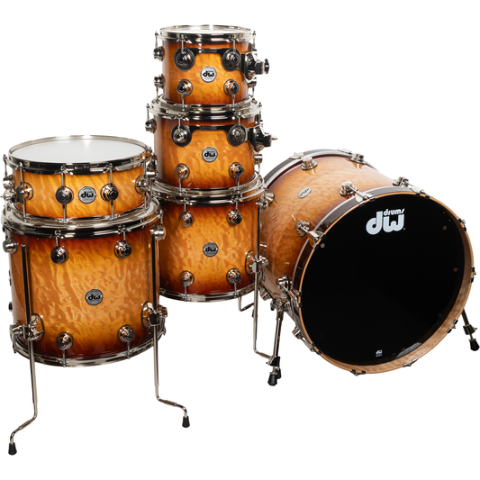 Drum Workshop 6-Piece Collectors Series Maple 333 Shell Kit - Almond Burst
