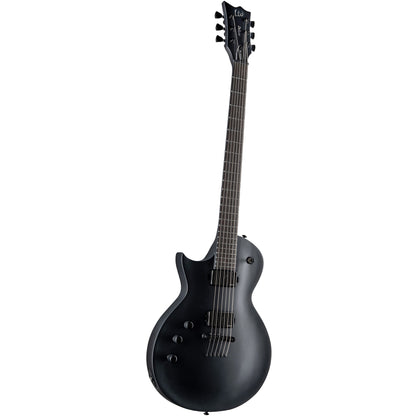 ESP LTD EC-1000 Baritone Left Handed Electric Guitar, Charcoal Metallic Satin