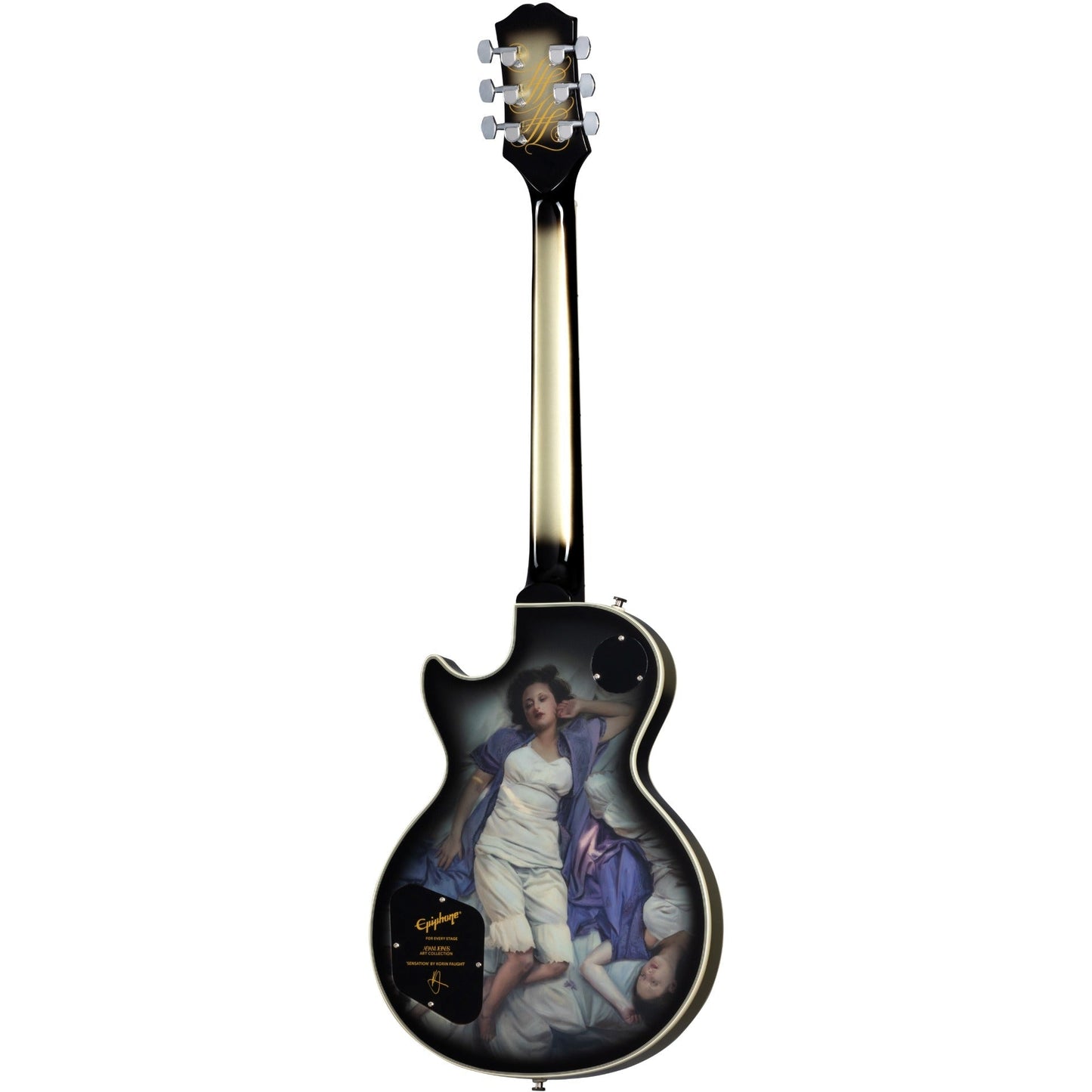 Epiphone Adam Jones Les Paul Custom Art Collection: Korin Faught’s “Sensation” - Antique Silverburst