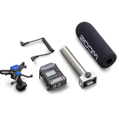 Zoom F1 Field Recorder Shotgun Package