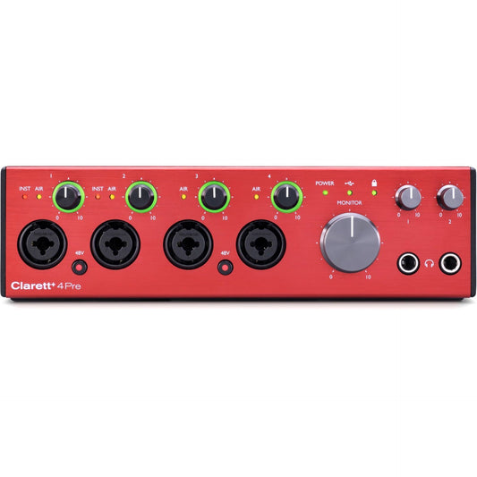 Focusrite Clarett+ 4Pre 18x8 USB-C Audio Interface