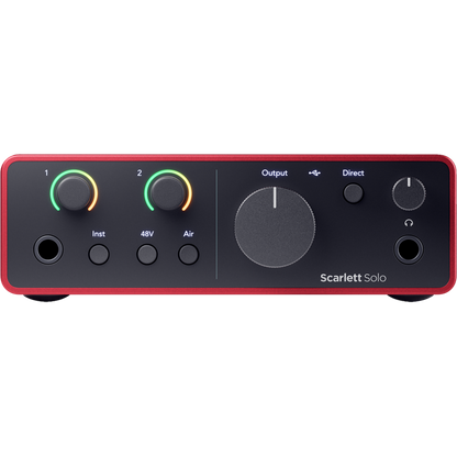 Focusrite Scarlett Solo Studio USB-C Audio Interface - Microphone and Headphones