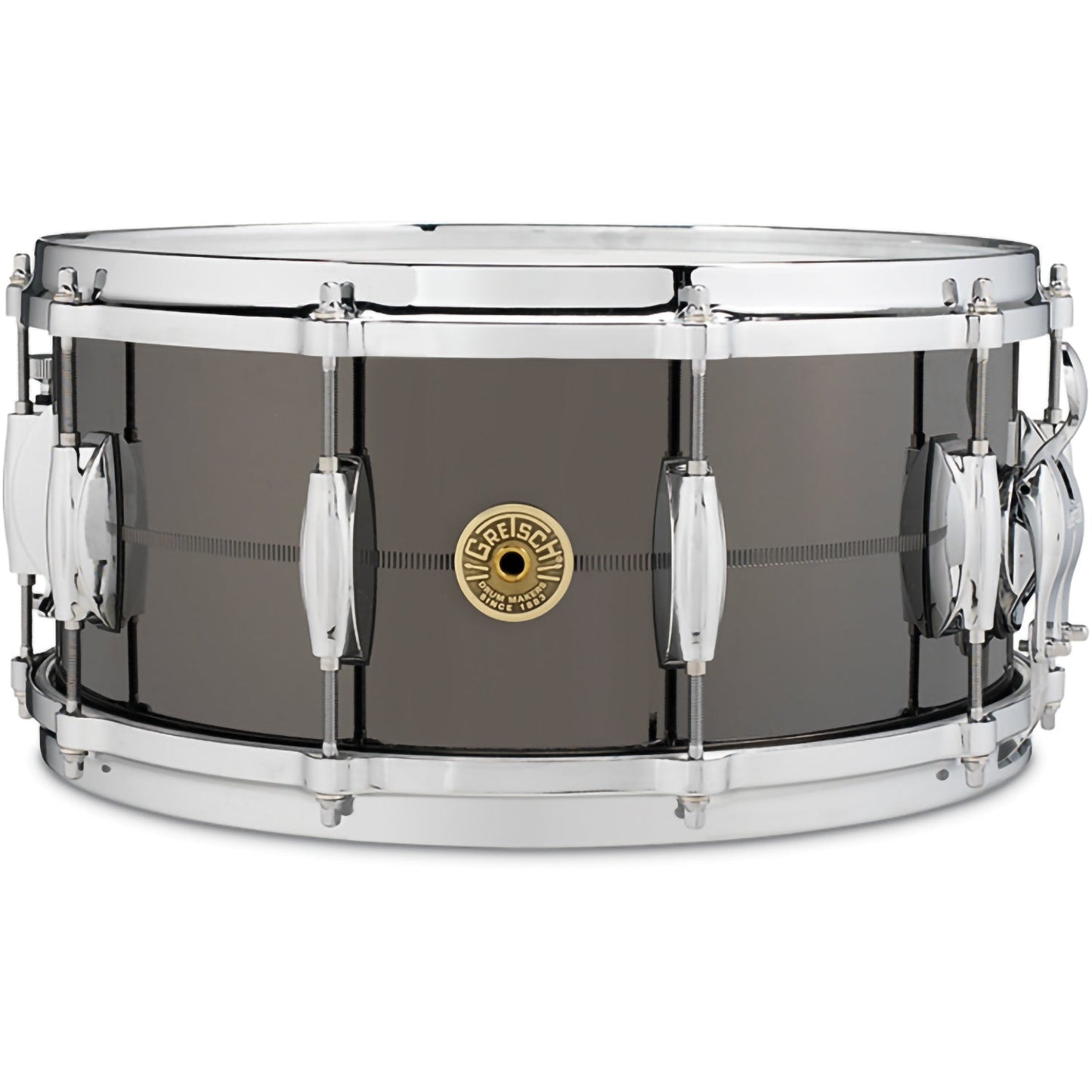 Gretsch Drums USA Solid Steel 6.5x14 Snare Drum - Black Chrome