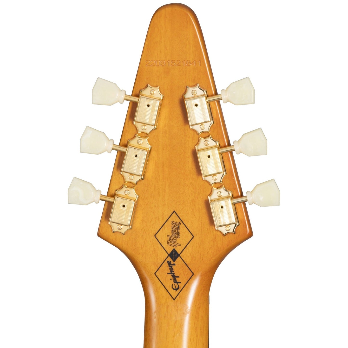 Epiphone 1958 Korina Flying V Left Handed Electric Guitar in Aged Natural