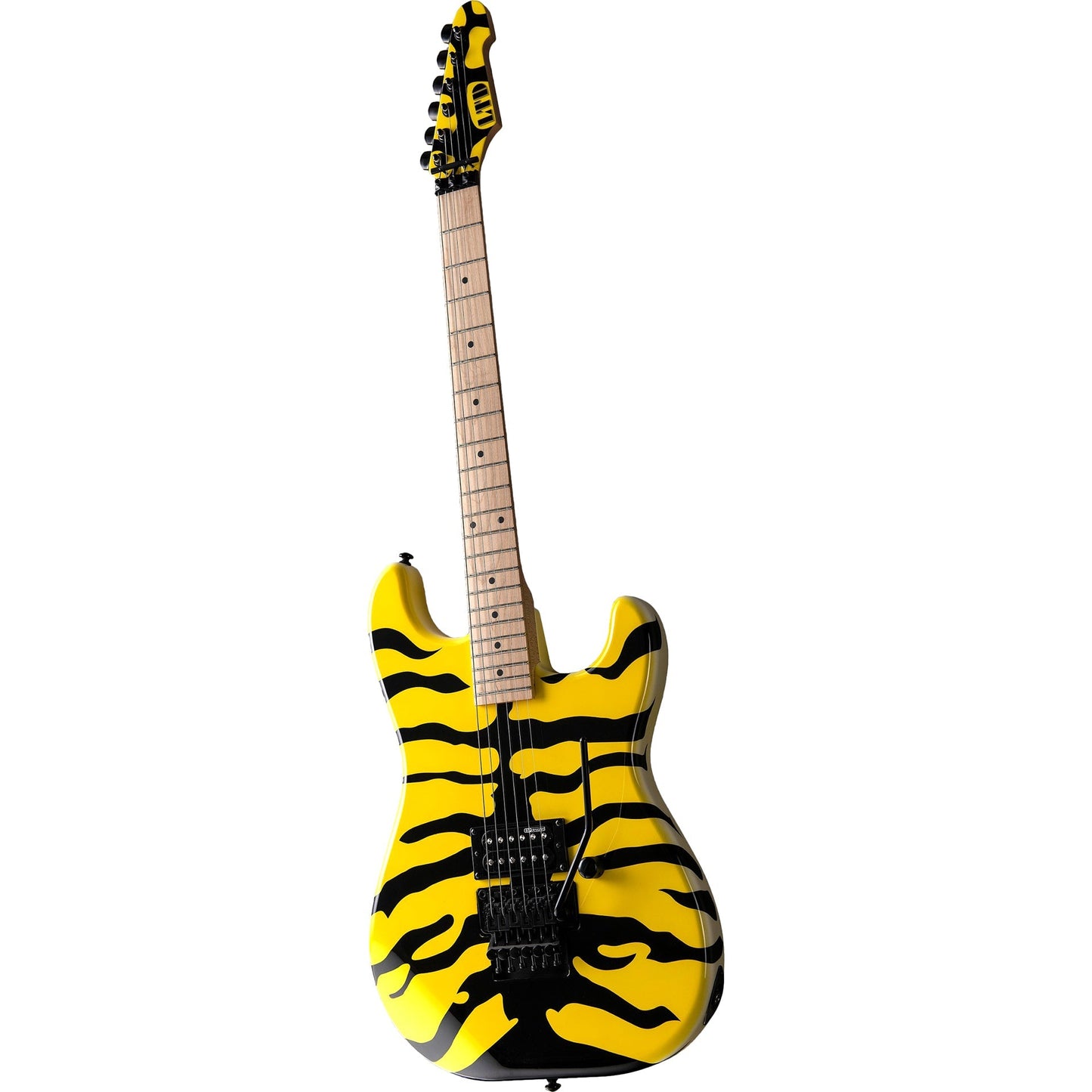 ESP LTD GL-200MT George Lynch Signature M1 Electric Guitar, Yellow w/ Tiger Graphic
