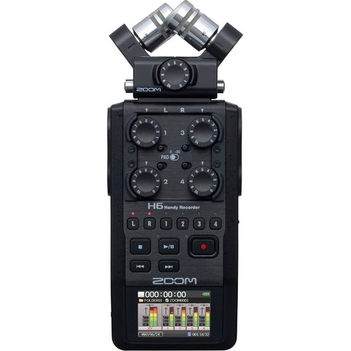 Zoom H6 All Black Handheld Recorder