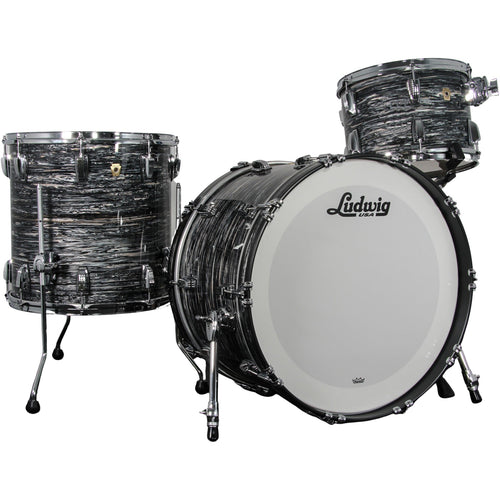 Ludwig Classic Maple 3-Piece Shell Kit - Vintage Black Oyster