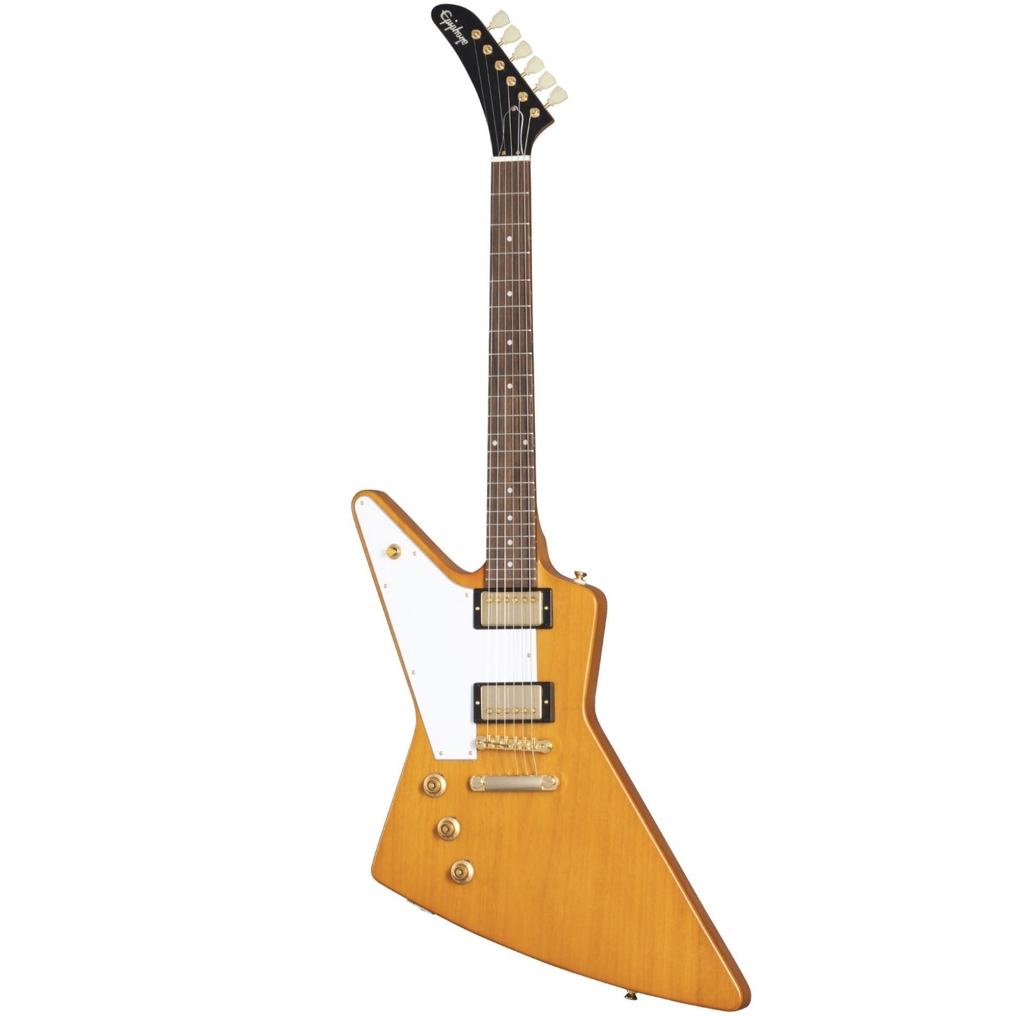 Epiphone 1958 Korina Explorer Left Handed Electric Guitar in Aged Natural