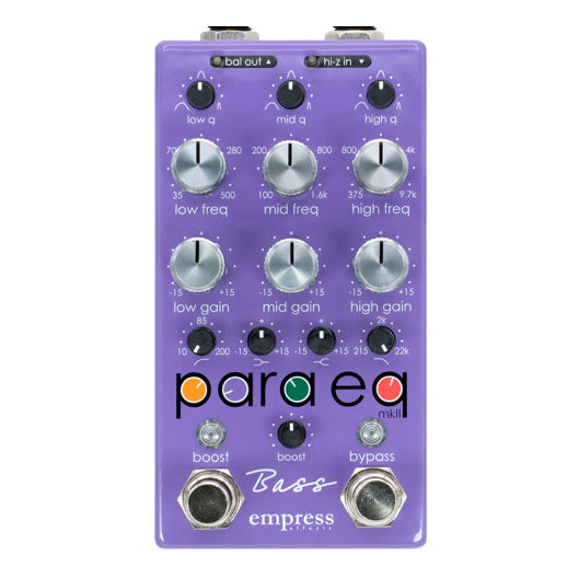 Empress Effects PEQB Para EQ Bass Pedal