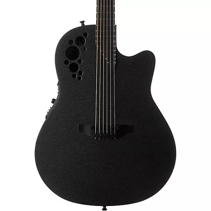 Ovation 1868TX-5 Electric Guitar Elite Super Shallow Black Textured