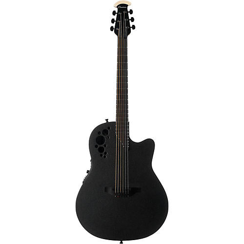 Ovation 1868TX-5 Electric Guitar Elite Super Shallow Black Textured