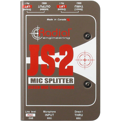 Radial JS-2 Mic Splitter
