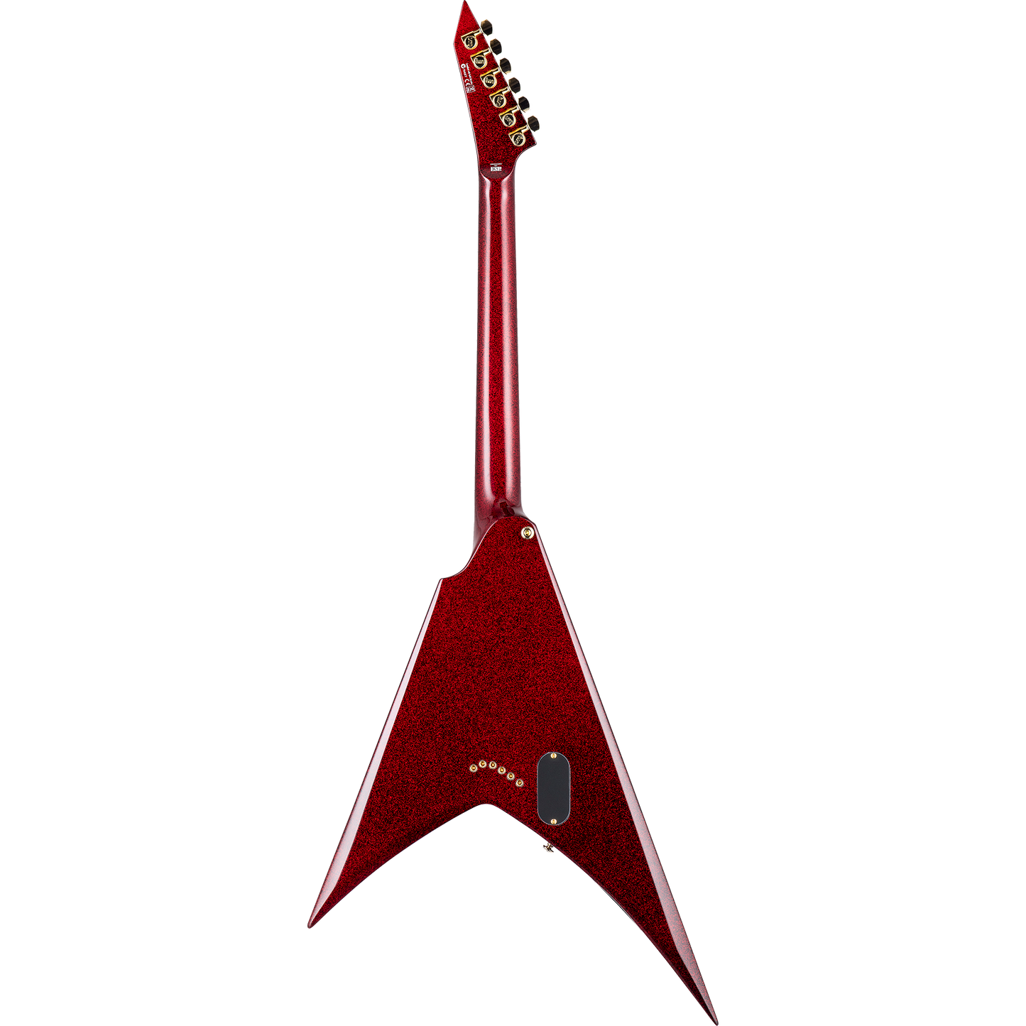 ESP LTD KH-V Kirk Hammett Signature Electric Guitar, Red Sparkle