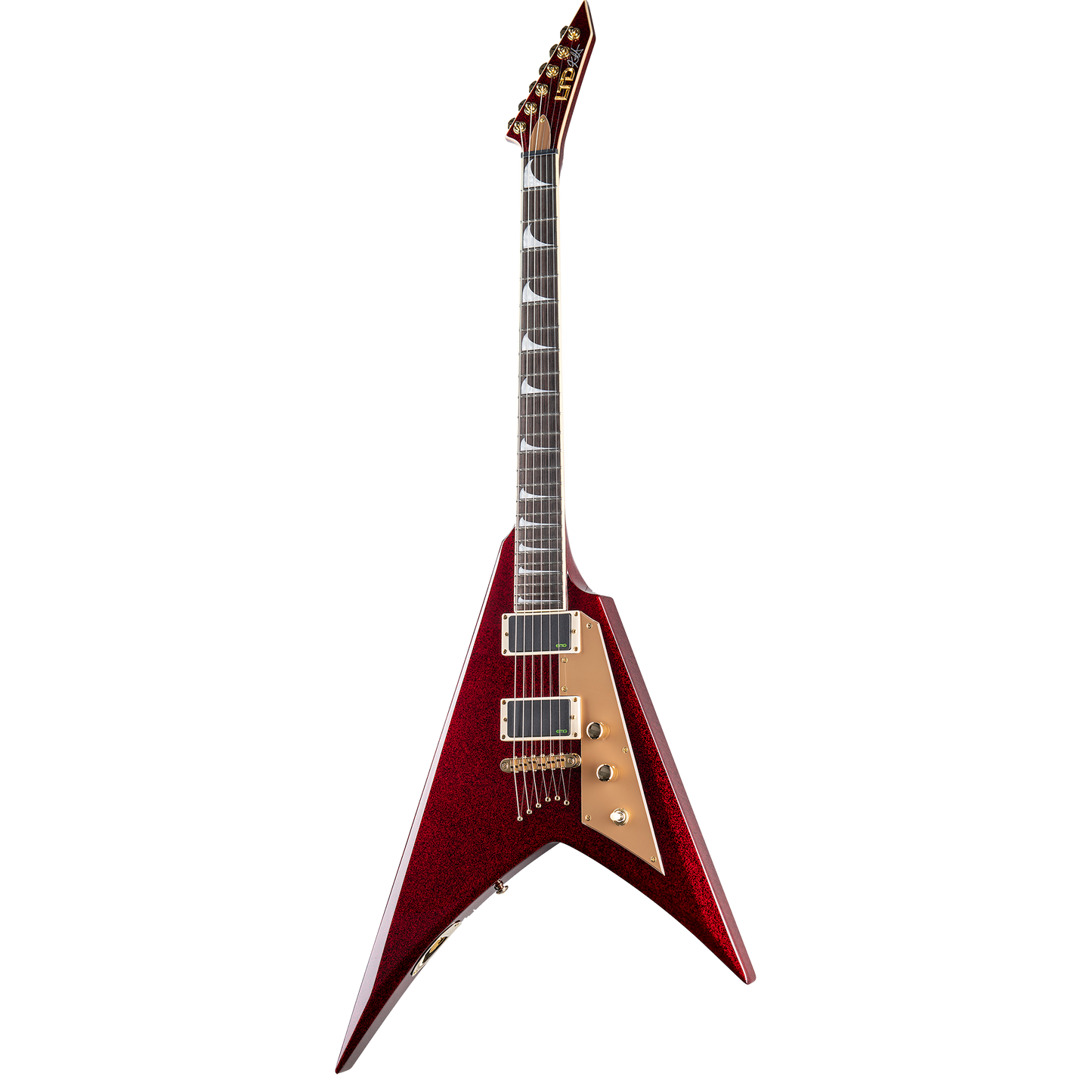 ESP LTD KH-V Kirk Hammett Signature Electric Guitar, Red Sparkle