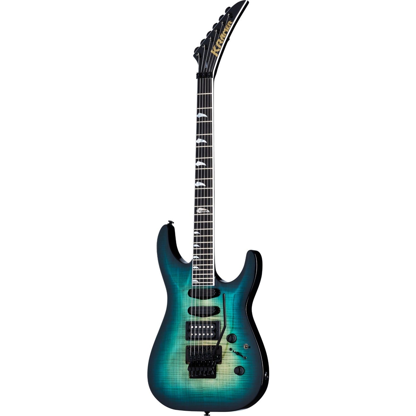 Kramer SM-1 Figured Electric Guitar in Caribbean Blue Perimeter