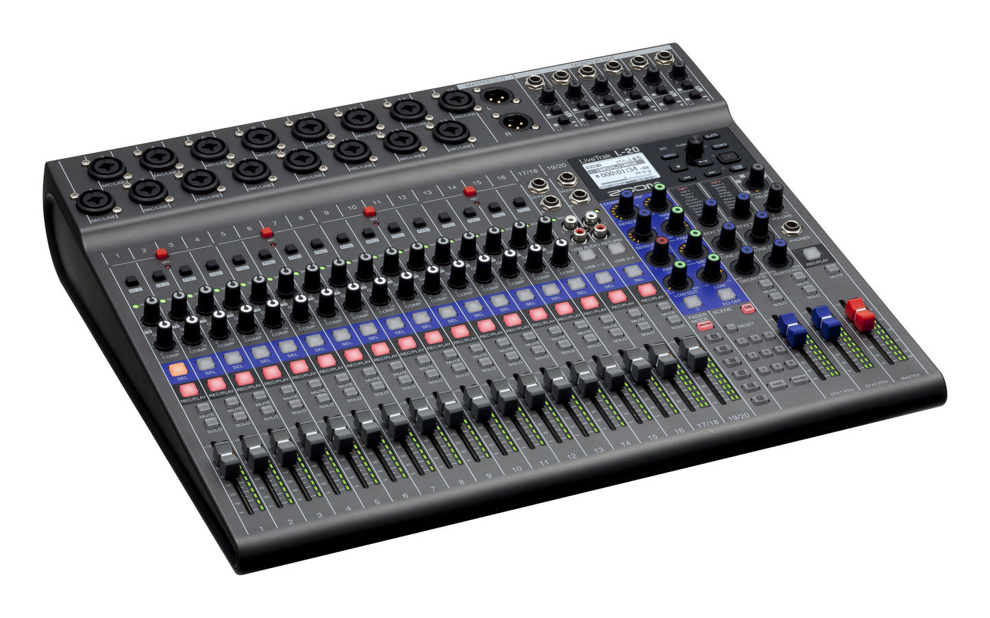 Zoom LiveTrak L-20 - 20-Input Digital Mixer & Multitrack Recorder