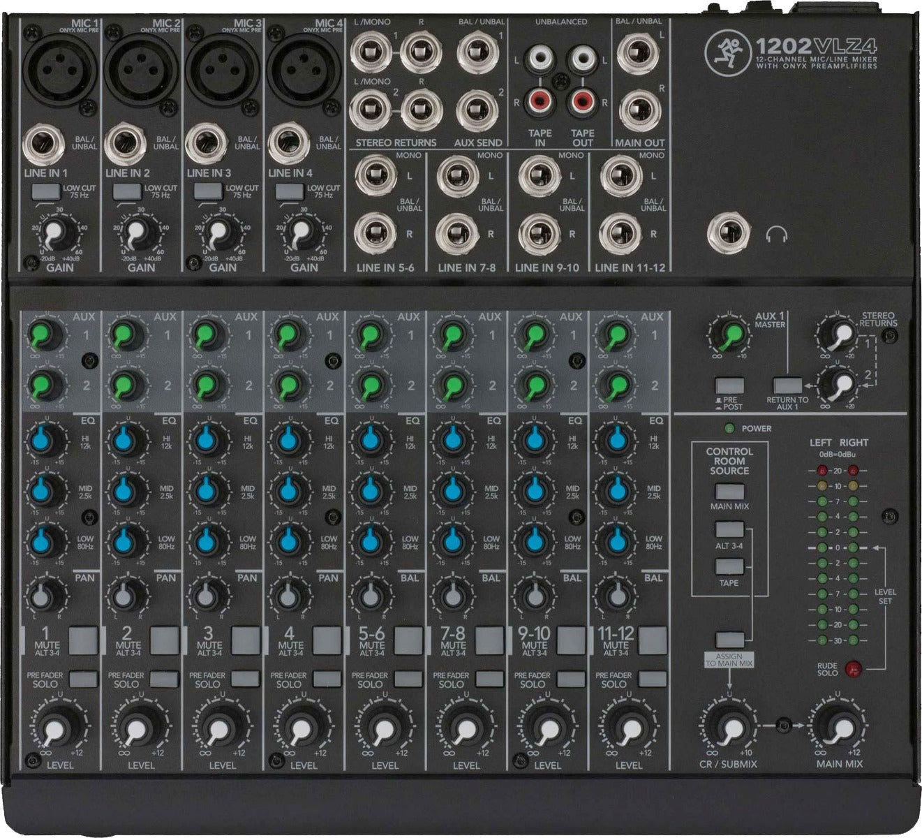 Mackie 1202VLZ4 12-Channel Compact Mixer