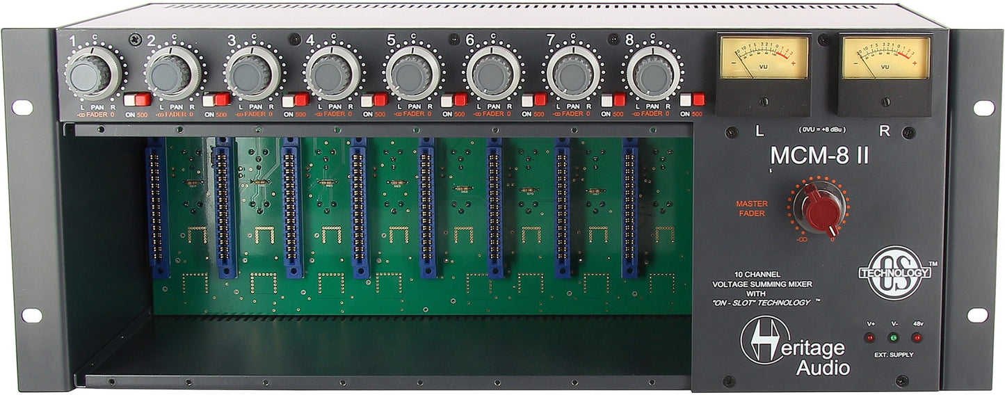 Heritage Audio MCM-8 MK2 8 Slot Rack with Mixer Enclosure for 500-Series Modules