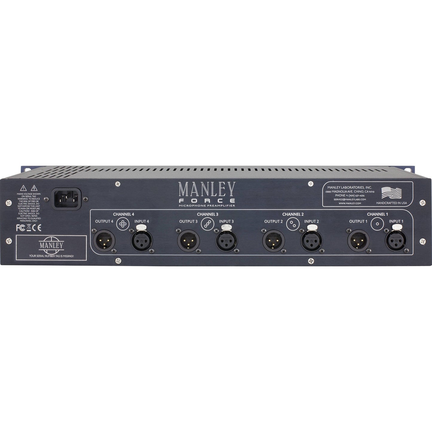 Manley Labs Force 4-Channel Vacuum Tube Microphone Preamplifier