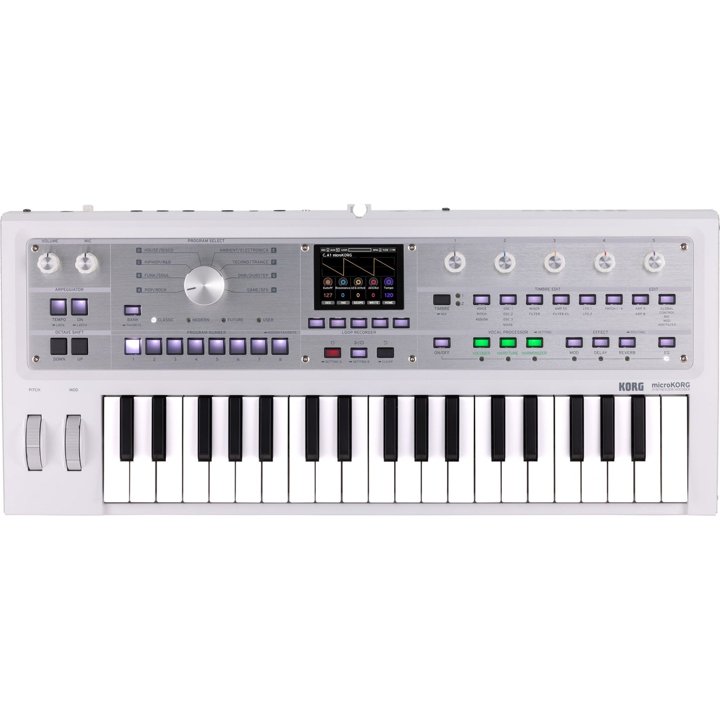 Korg microKORG2 Synthesizer - White
