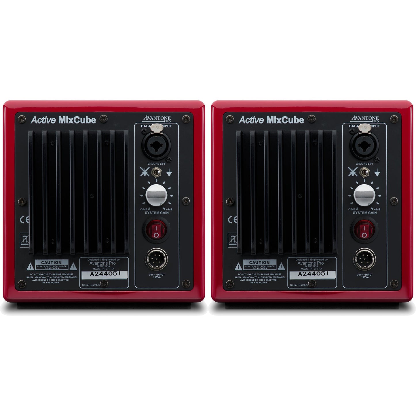 Avantone MixCube Active 10th Anniversary Red Mini Reference Monitors (Pair)