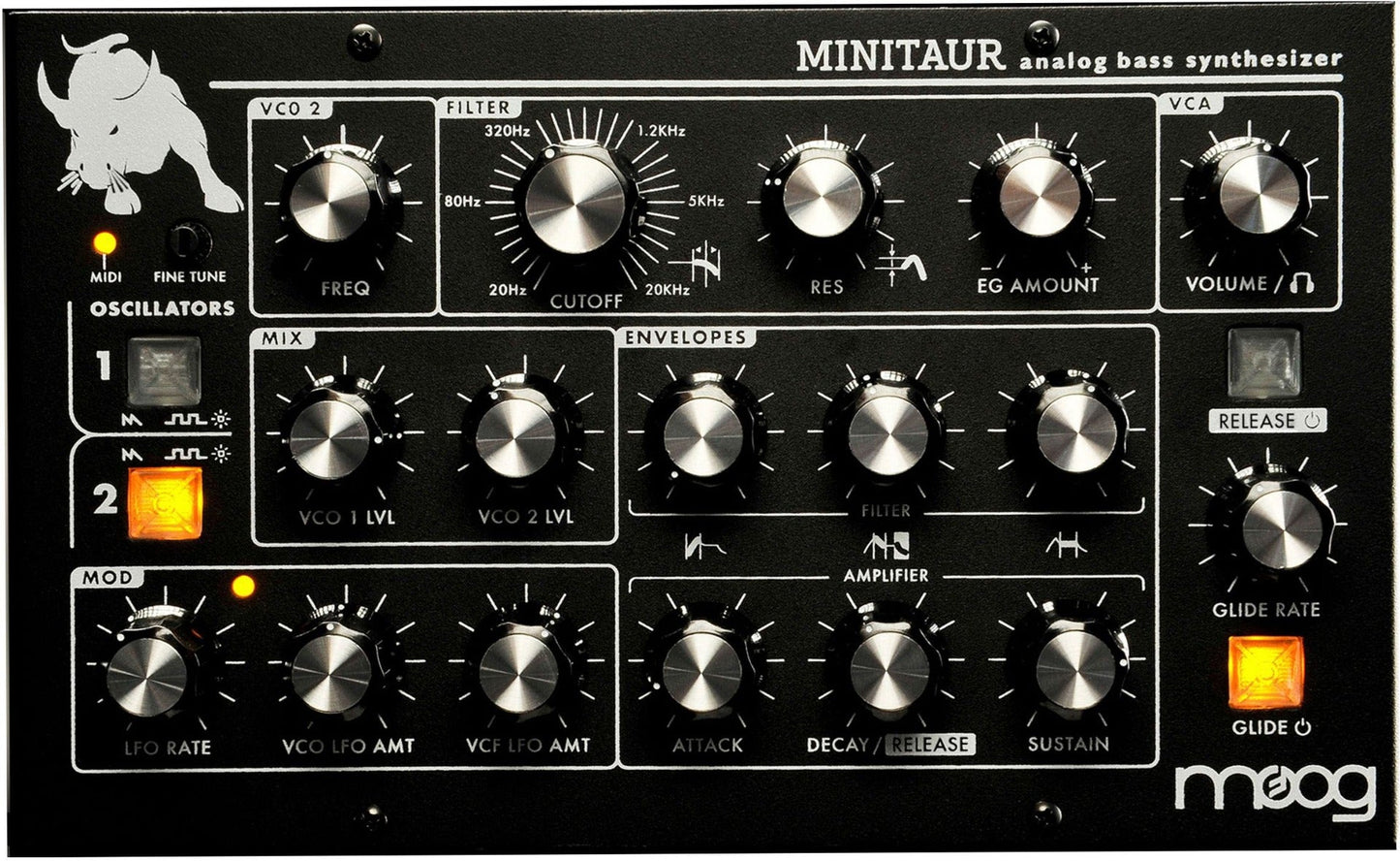 Moog Minitaur Analog Bass Monosynth Module Black