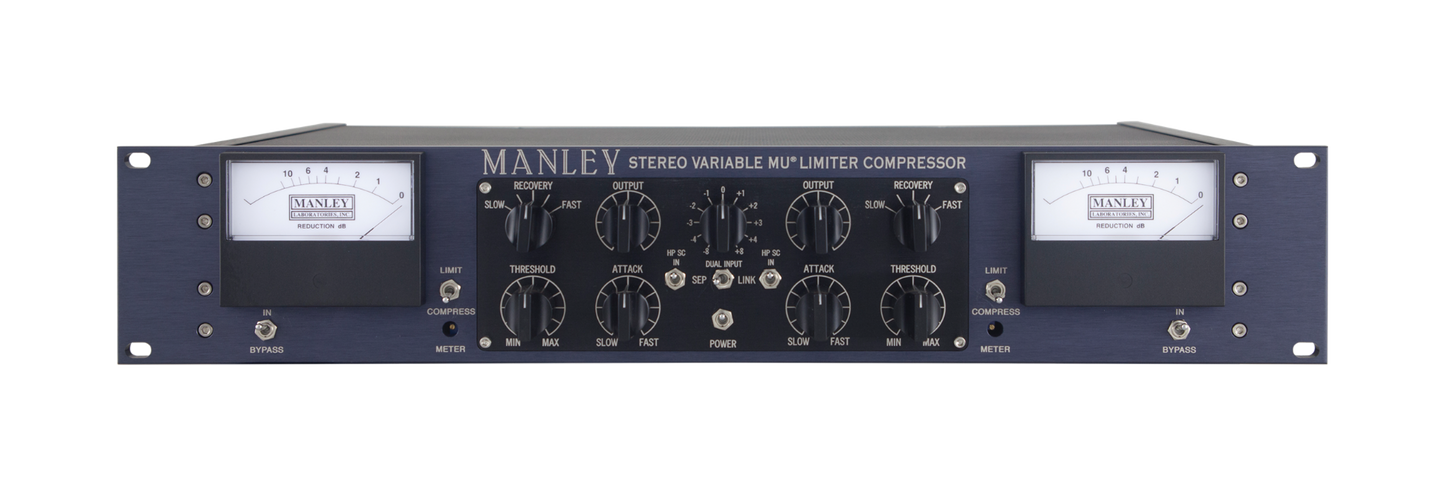 Manley Labs Stereo Variable MU Limiter Compressor with Mid/Side and T-Bar Mod