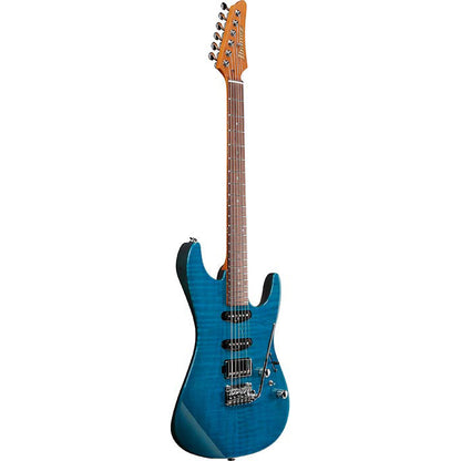 Ibanez MMN1TAB Martin Miller Signature Electric Guitar, Transparent Aqua Blue