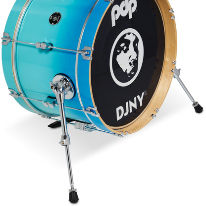 Pacific Drums & Percussion Daru Jones New Yorker II 4-Piece - Blue Fade