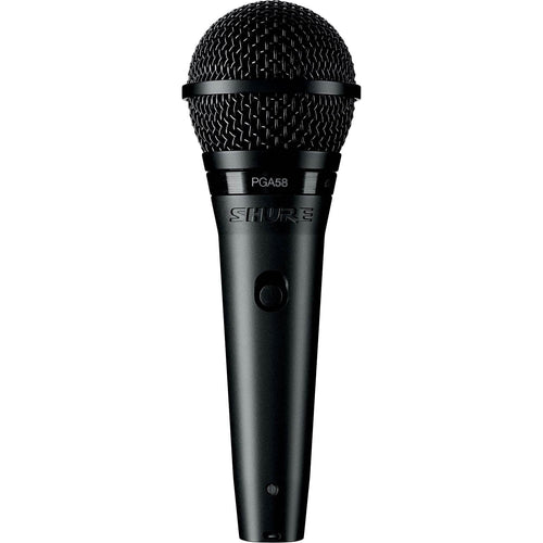 Shure PGA58-QTR Cardioid Dynamic Vocal Microphone with 15ft. XLR-QTR Cable