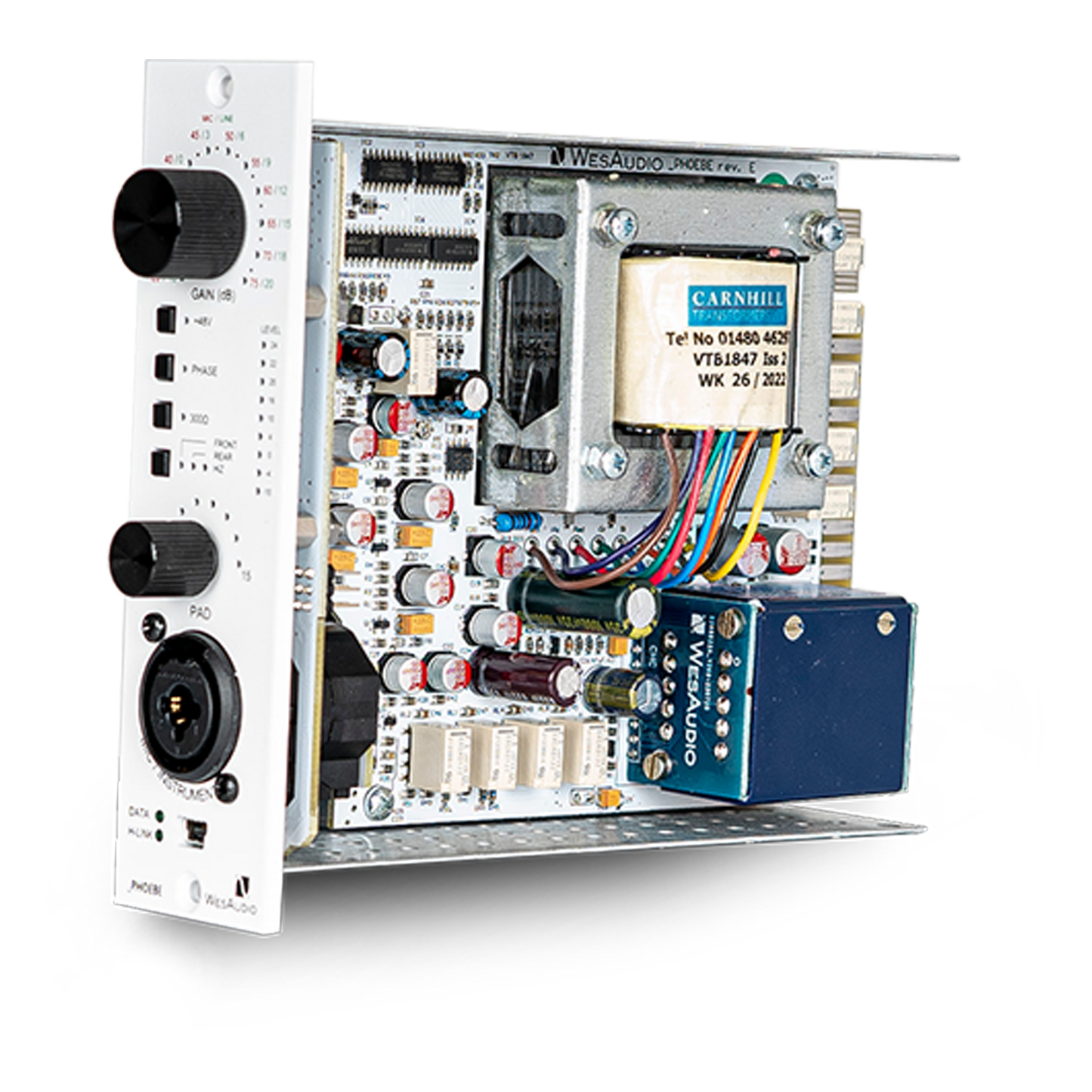 WesAudio Phoebe 500-Series Class A Microphone Preamp with Digital Recall