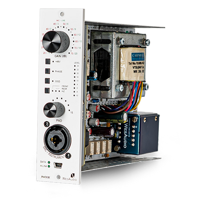 WesAudio Phoebe 500-Series Class A Microphone Preamp with Digital Recall
