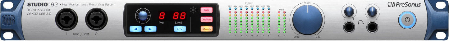 PreSonus Studio 192 26x32 USB 3.0 Audio Interface & Studio Command Center